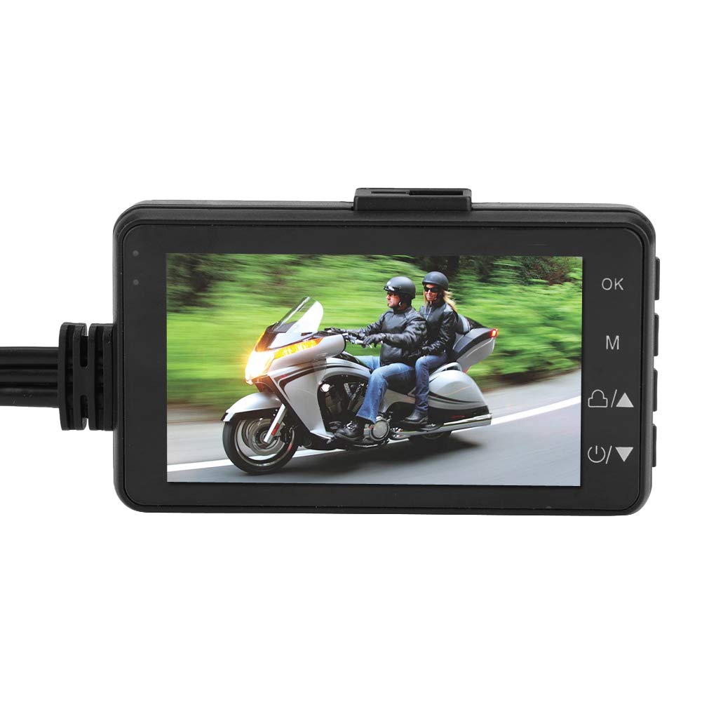 Motocyklowy Rejestrator Wideo 1080P Kamera HD DVR 120 Stopni Kamera Samochodowa Moda Elegancki Wygląd do Monitorowania w Czasie Rzeczywistym