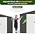 DAUSOLA 8.2x12 FT Outdoor Storage Shed, Metal Garden Tool Shed with Updated Frame Structure and Lockable Doors, Ideal for Backyard Garden Patio Lawn, Grey