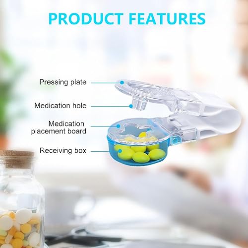 Miniatura 2 de Pastillero portátil, pastillero para paquetes de ampollas, herramienta portátil de viaje para ancianos, artilugios domésticos (1 unidad)