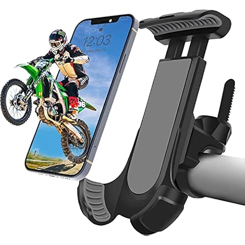 Asunby Bike Phone Mount 360°Rotatable Bike Phone Holder for Handlebars, Motorcycle Phone Mount Compatible with iPhone 1514 Galaxy 4.7-6.8'' Phone, Fits Electric/Mountain/Scooter Bikes Cover