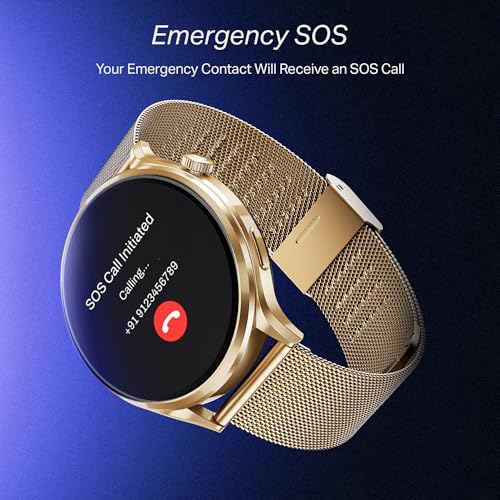 boAt Lunar Discovery Pro Rose Gold Smart Watch - Image 6
