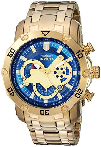 Invicta Men's Pro Diver Quartz Watch with Stainless-Steel Strap, Gold, 26 (Model: 22765) [���s�A���i]