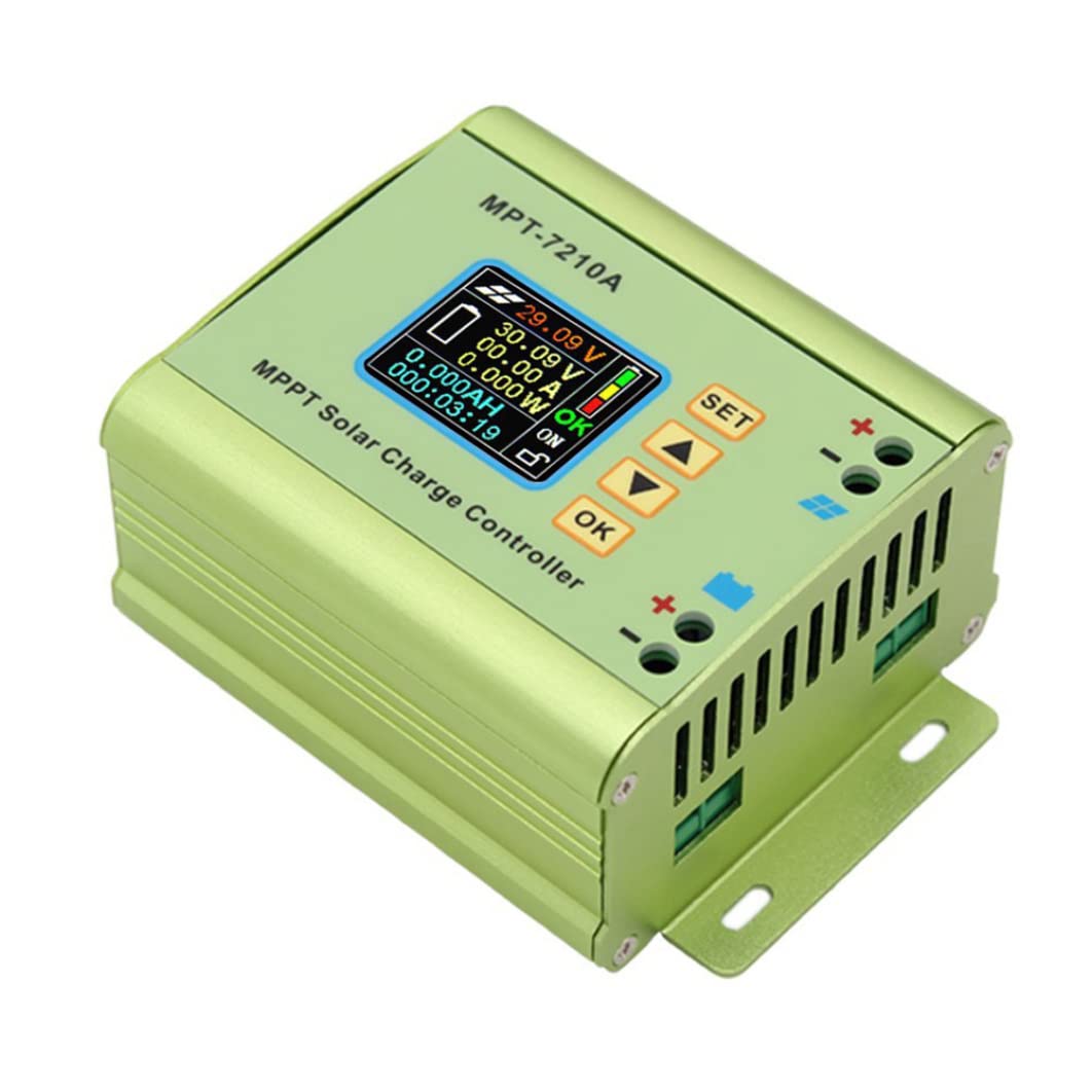 Contrôleur de charge solaire MPPT MPT-7210A Affichage LCD 24V 36V 48V 60V 72V 10A Réglable pour la batterie au lithium