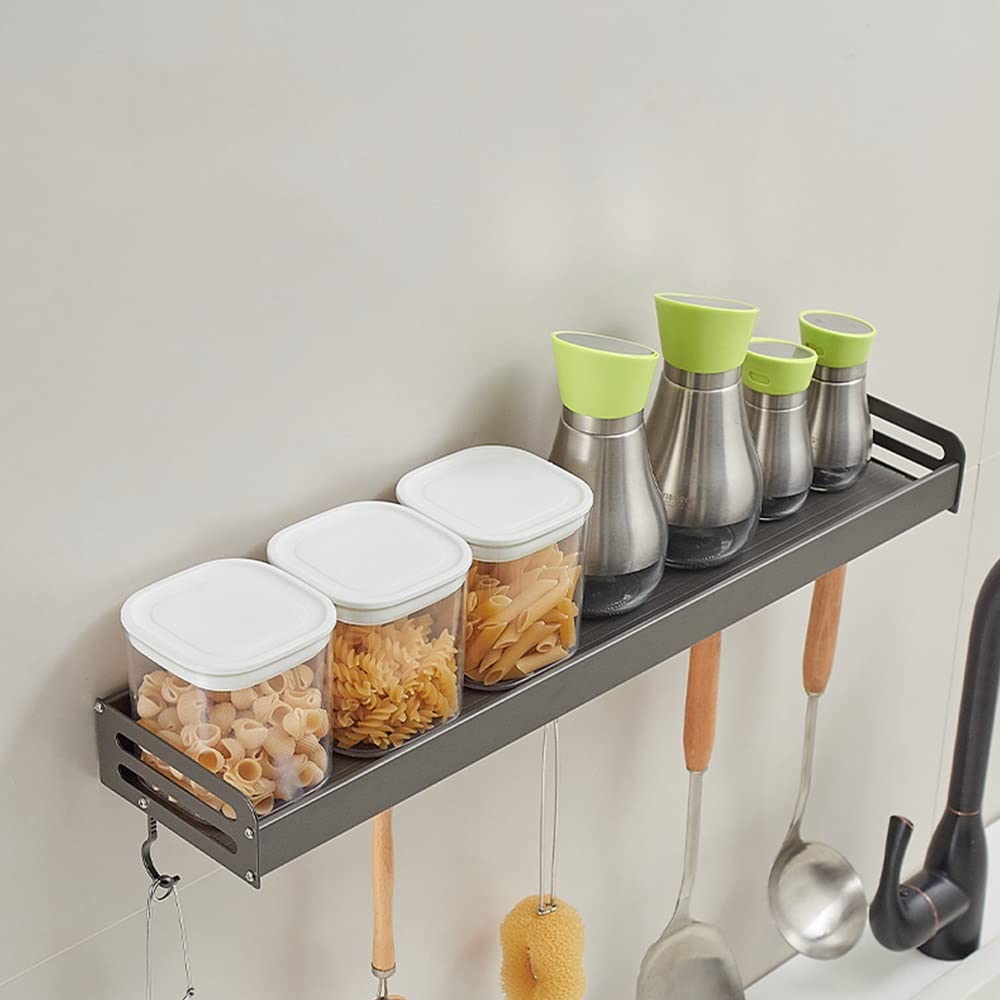 Wielofunkcyjny pływający organizer prysznicowy na kosmetyki, szampony i butelki z przyprawami kuchennymi(Grey,60Cm)