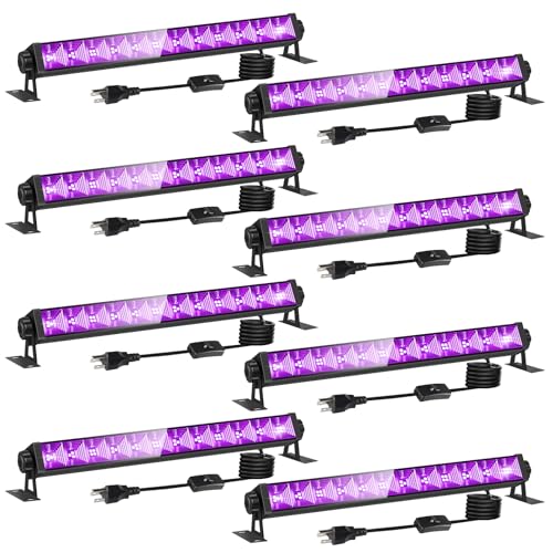 8 Pack 40W LED Black Light Bar, Black Lights Light Up...