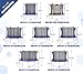 Machrus Upper Bounce 16 ft Round Trampoline Outdoor Backyard with Enclosure Net, Recreational, Gymnastics Activity for Kids and Adults, High Weight Capacity 330 lbs