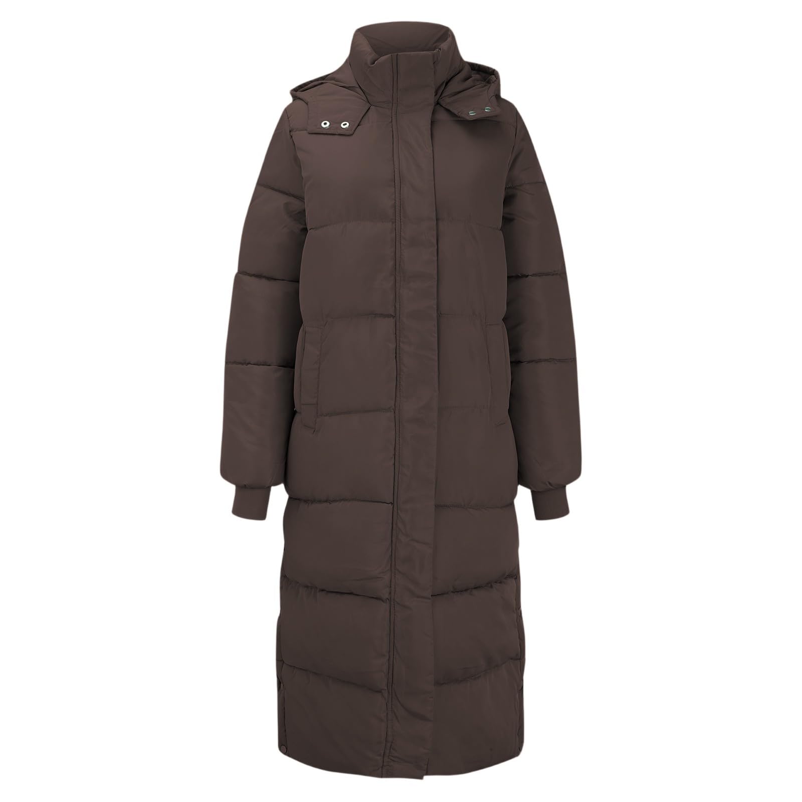 Doudoune Femme Hiver Chaude Longue avec Capuche Manteau Matelassé