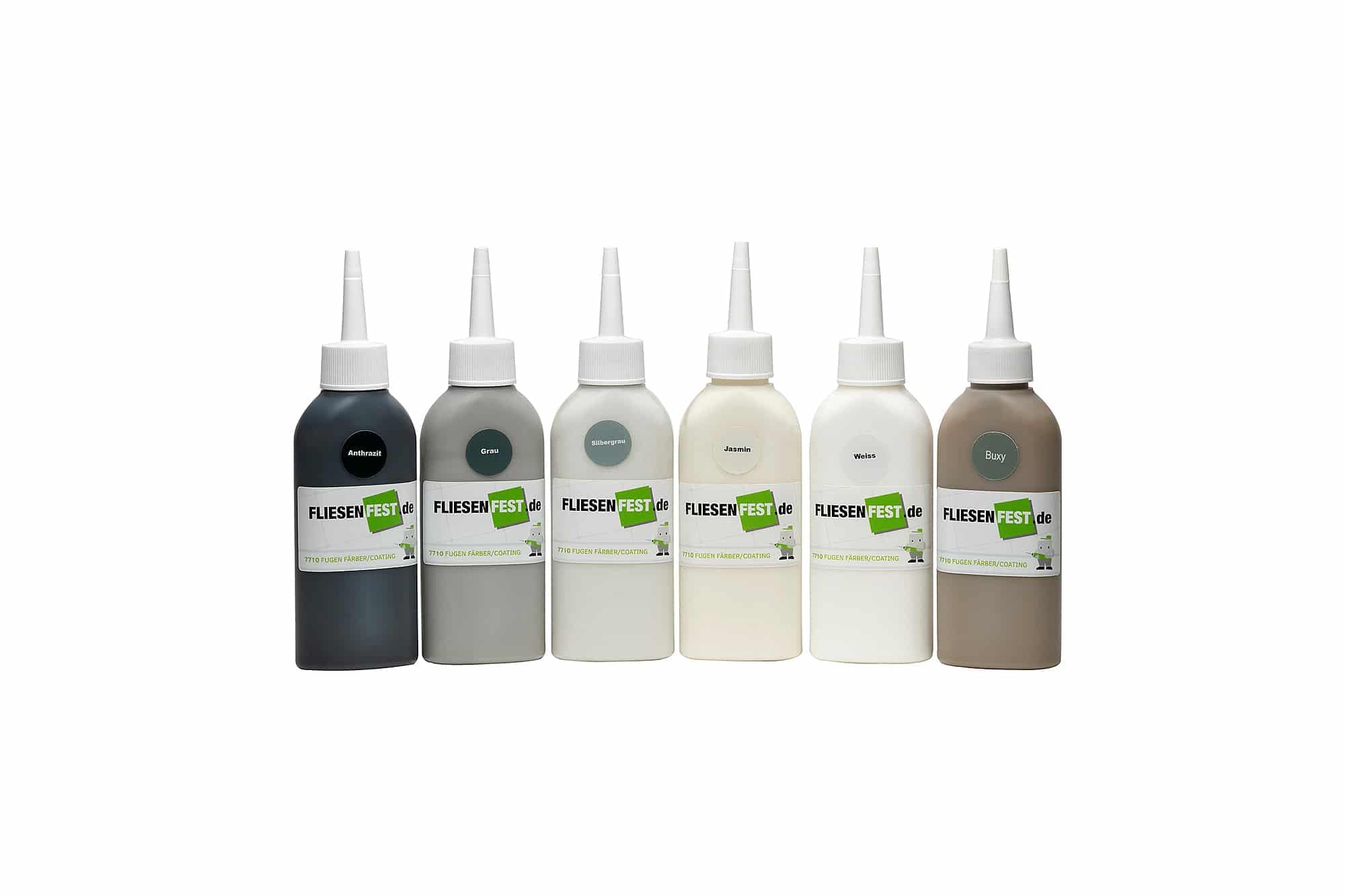 Fliesenfest 7710 Fugenbeschichtungset Jasmin– Komplettes DIY-Kit für Schimmel- und Wasserabweisende Fugenfarbe – erhältlich in 6 Farben.