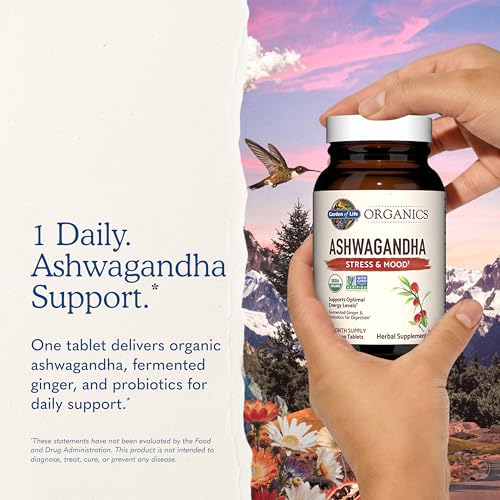 Garden of Life Organic Ashwagandha with Probiotics & Ginger, 60 Day Supply - image 7