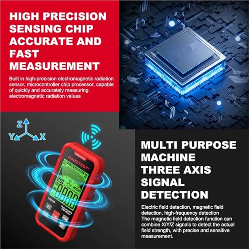 Medidor EMF HT628A detector campo eléctrico y radiación miniatura 6