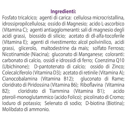 ESI - Multicomplex Donna 50+, Integratore Alimentare Multivitaminico Multiminerali, Contribuisce al Funzionamento del Sistema Immunitario, Contrasta la Stanchezza, Senza Glutine, 30 Compresse - Immagine 2