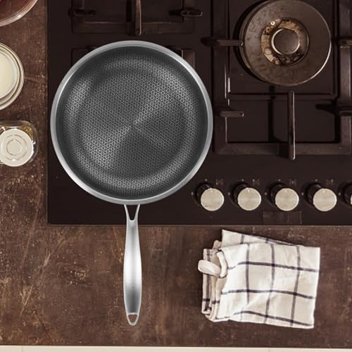 Wok de acero inoxidable 28 cm antiadherente miniatura 7