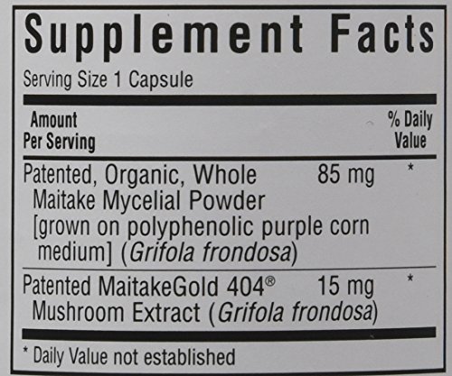 Bluebonnet Maitake Gold Mushroom Extract Supplement, 30 Count #TOP3
