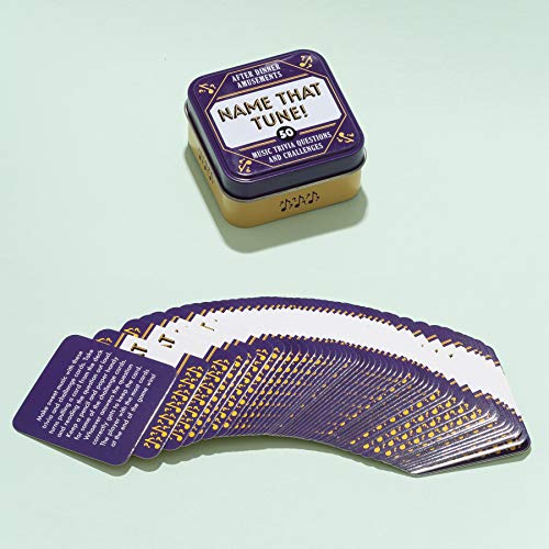After Dinner Amusements: Name That Tune!: 50 Music Trivia Questions And Challenges (Family Friendly Trivia Card Game, Portable Camping And Holiday Games) #TOP6