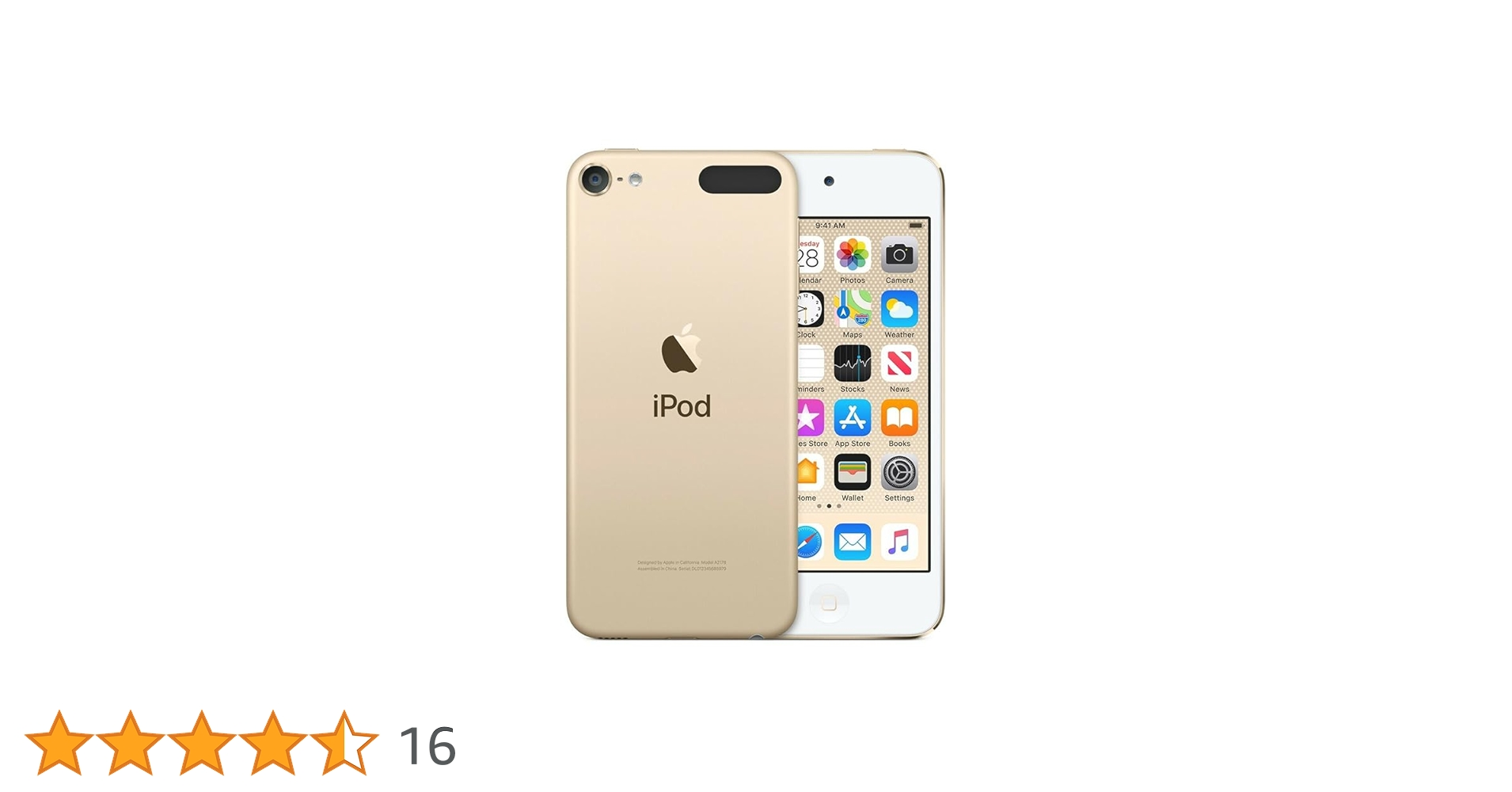 Apple - iPod touch 第7世代 128GB ゴールド MVJ22J/A iPod touch 128GB MVJ22J/A ゴールド 第7世代 Apple iPod touch