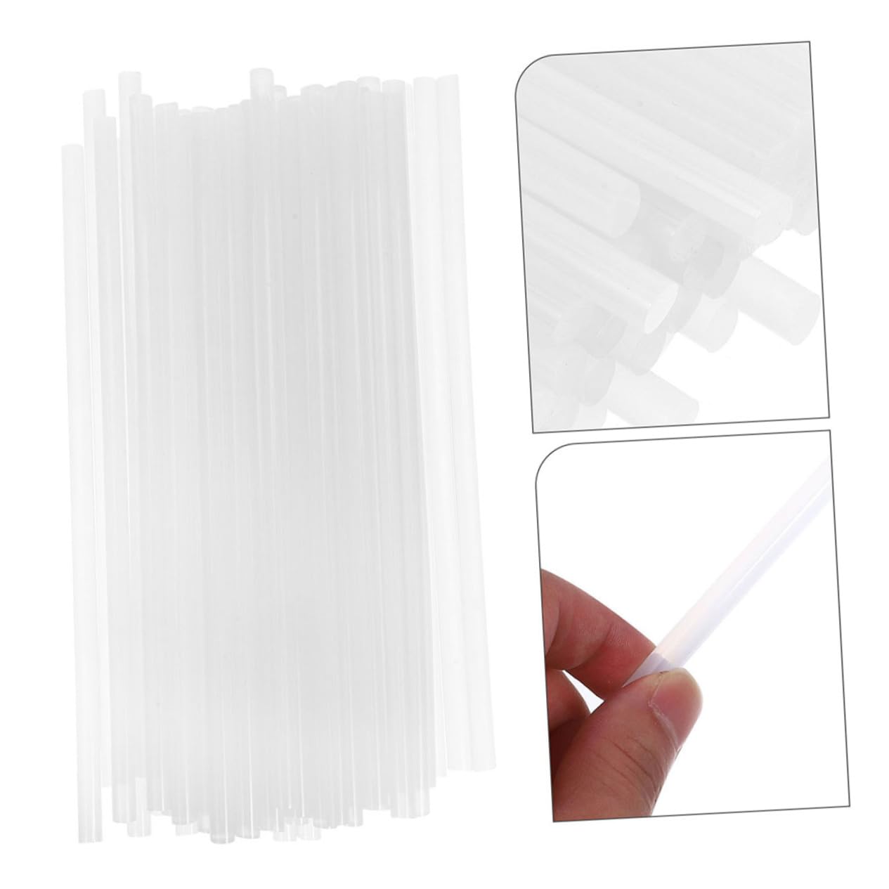 LALAFINA 100 Bâtons de Colle Thermofusible Transparents en Résine pour Loisirs Créatifs, Adhérence Rapide et Forte, pour Grands Projets de Bricolage