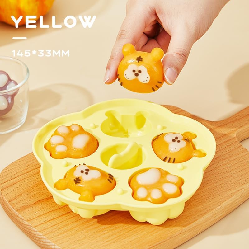 Miniatura 5 de Paquete de 2 moldes de silicona divertidos para hornear, herramienta de bricolaje para comida de bebé, golosinas para perros, chocolate, pastelería,