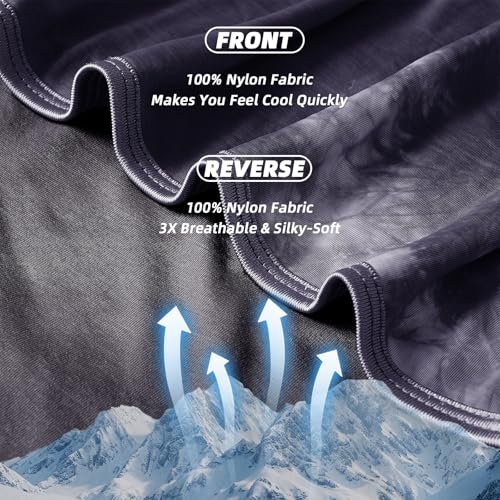 Image of inhand Cooling Blanket Queen Size (90 inchx90 inch), Cooling Blankets for Hot Sleepers, Absorbs Heat to Keep Adults Cool for Summer Nights Sweats, Thin Cold Lightweight Blanket for Couch Bed, Black