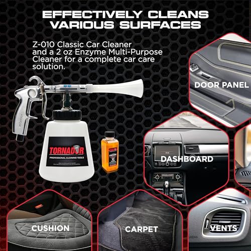 Image of Tornador Z-010 Classic Car Cleaning Gun Includes 32oz Reservoir | Cleans & Dries Fast with Low Noise and Wear | Perfect for Interior & Exterior Detailing