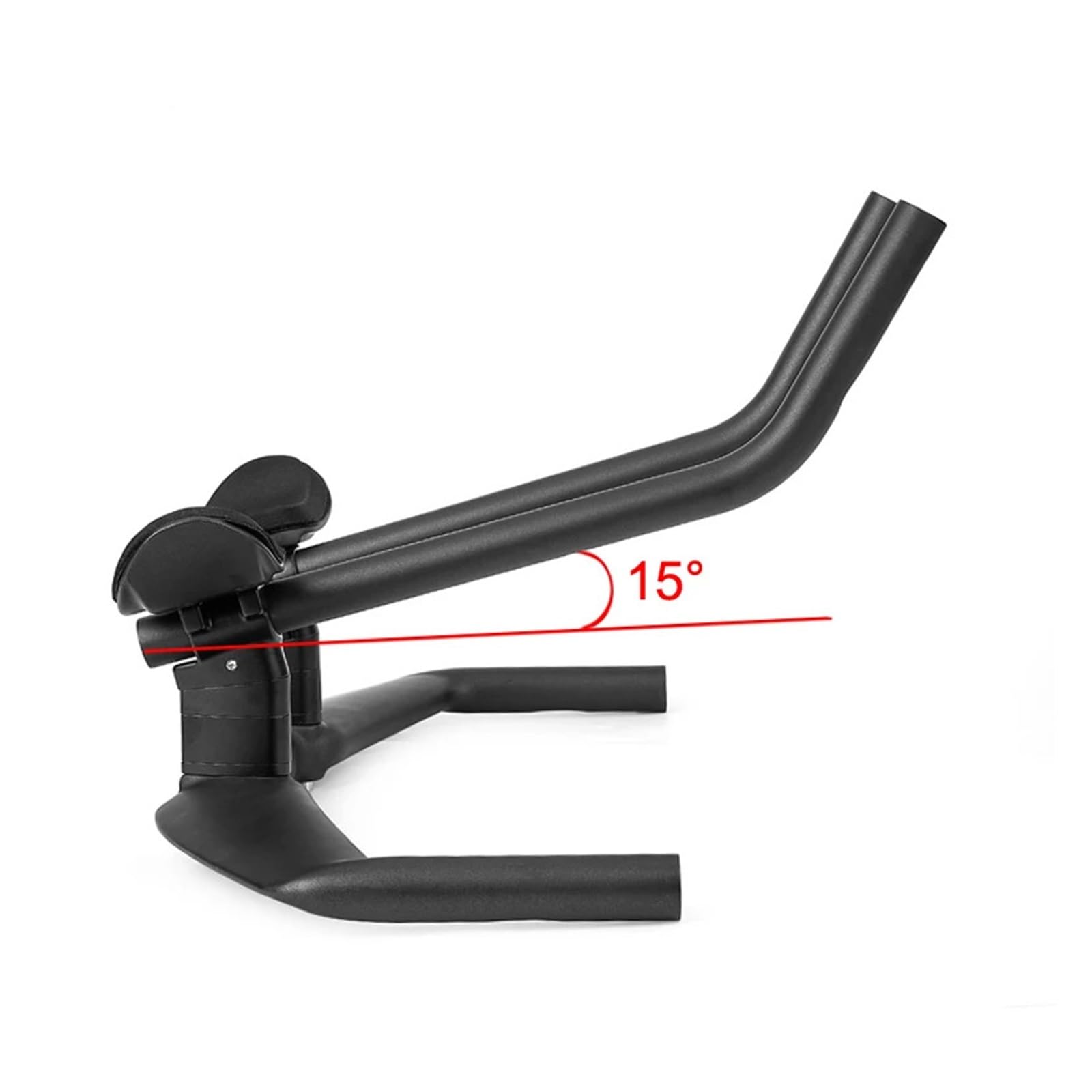 Manubrio da Bici TT HB095 con inclinazione di 15 Gradi, Utilizzabile Sia con Il Braccio Destro Che con Quello Sinistro.