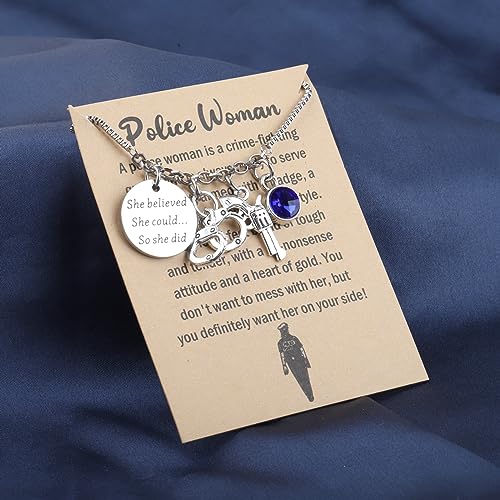 FAADBUK Police Officer Bracelets for Her Police Women Appreciation Gift Police Academy Graduation Gift4