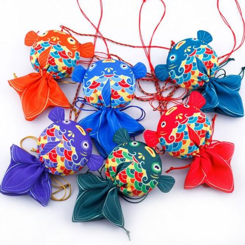 6 Bolsas de Seda Koi China para Regalos y Dulces miniatura 6