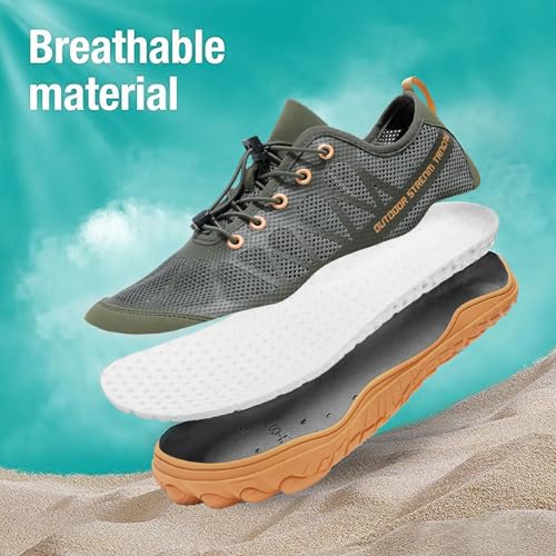 Men's Water Shoes Lightweight Aqua Shoes for Beach Swim Pool Kayaking3