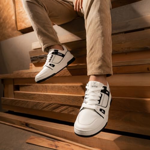 Image of YOHO Men's Sneakers Flo | Stylish & Comfortable | Low Top, Lace Up Casual Shoes for Man /Gents