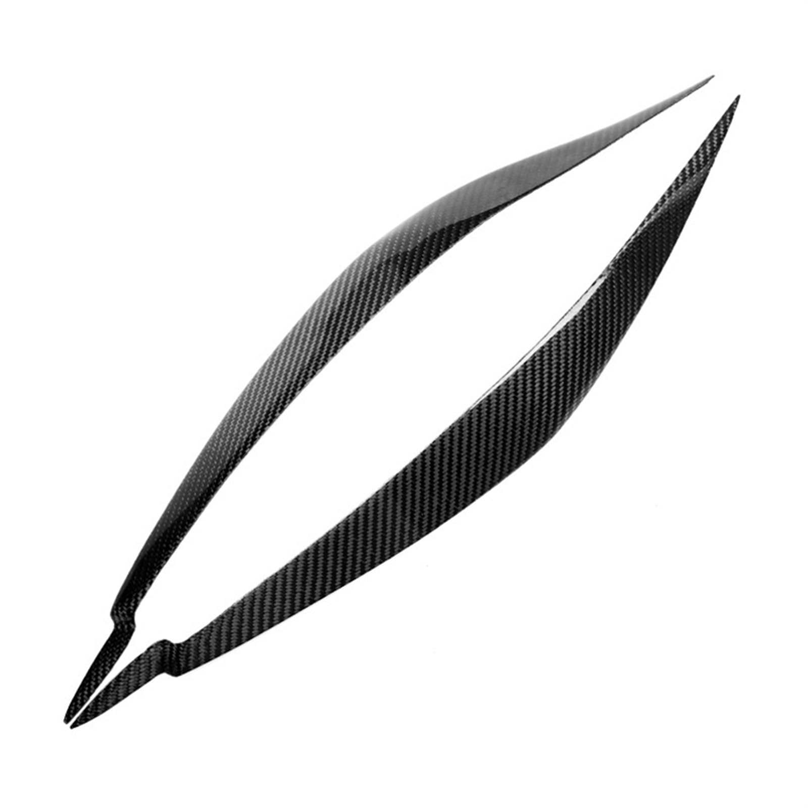 Naklejki na reflektory samochodowe, brwi, powieki, dekoracja reflektorów, wykończenie brwi, pasujące do E71 X6 X6M 2008-2014(Carbon Fiber)