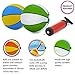 Srenta Mini Basketball with Pump -7 Inch Size 3 Basketball - Assorted Colors Set for Indoor, Outdoor, Pool Parties, Mini Hoops Kids Baskeball Game Party Favors - 2 Pack