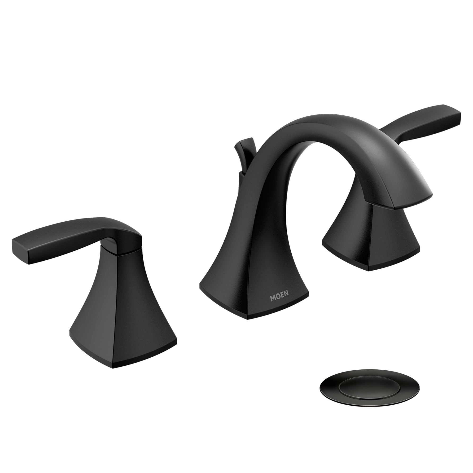 Moen Voss Matte Black Two-Handle Widespread Bathroom Faucet Trim Kit, Valve Included, TV6905BL-picture-14