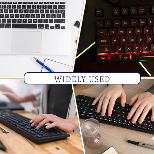 Pegatinas para teclado universal en inglés, 4 piezas miniatura 7