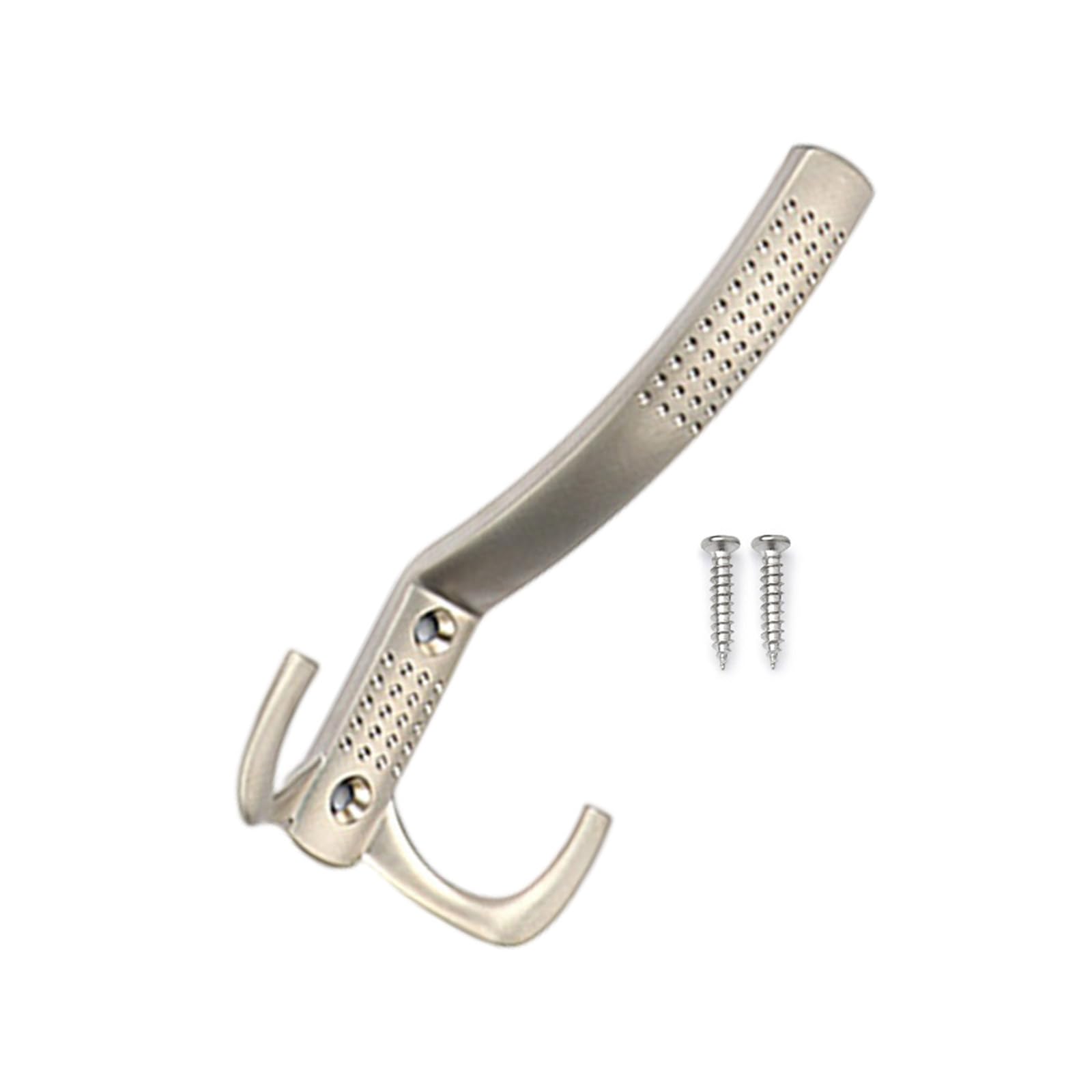 XuQiZZpp Double Prong Hook Wall Mounted Coat Hook Towel Hanger Bathroom Closet Wardrobes Wall Hanger Hook Wall Clothes Hanger