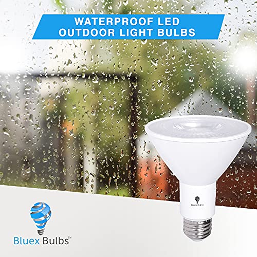 10 Pack PAR30 Outdoor LED Flood Light Bulb 12W 100 Watt Equivalent 900 Lumens Dimmable Waterproof E26 5000K Daylight LED Flood Light Bulbs for Security Led Spotlight Bulb Led Recessed Light Bulbs by Bluex Bulbs - Used condition - Image 4