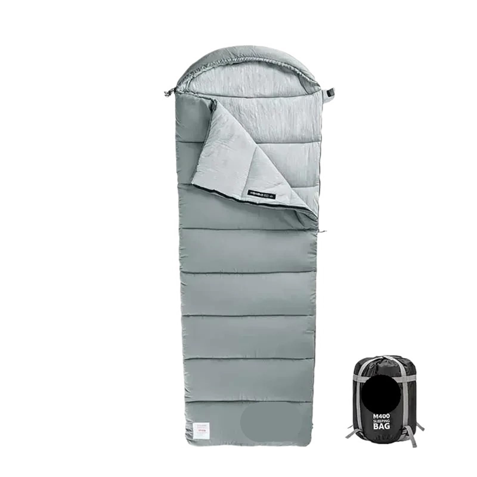 Saco De Dormir Saco de Dormir Ligero, Saco de Dormir Doble for Acampar, Saco de Dormir de Invierno Lavable a máquina Sleeping Bag para Camping Y Senderismo(Light Yellow)