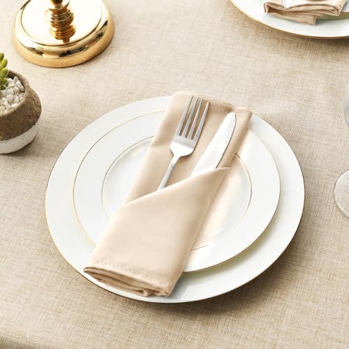 Serviettes en tissu lavables pour repas de mariage et fêtes
