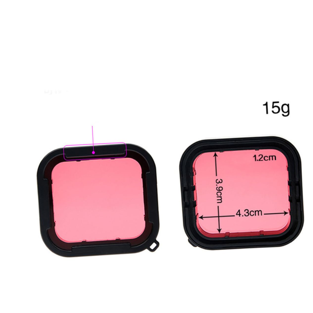 CIYODO Diving Protective Filter for 5 3pcs Lens Cover for Waterproof Camera Scratch Proof Tempered Glass