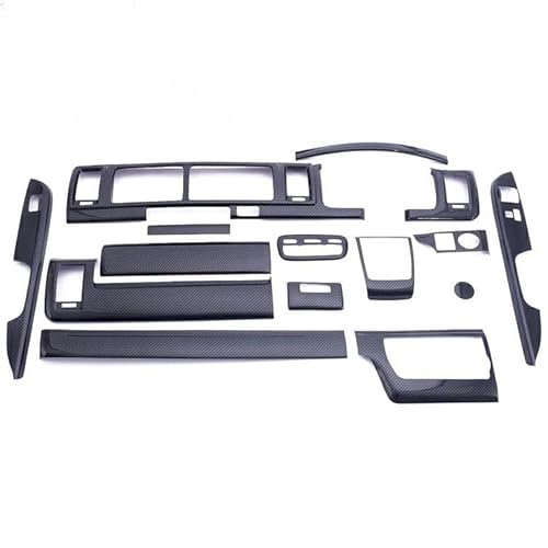 ハイエース 200系 4型 5型 6型 7型 2013(H25).11〜 ワイド車 インテリアパネル 15ピース ナロー カスタム カーパーツ カーボン調 ドレスアップ 内装パネル トヨタ HIACE 車用品 即納