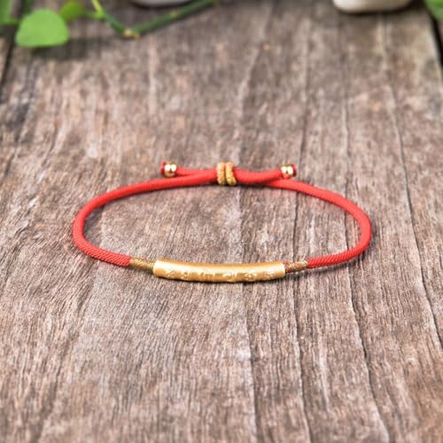 Buddha & Karma Tibetan Red String Bracelet - Handmade Buddhist Lucky Charm for Protection, Good Fortune & Positive Energy - Spiritual Bracelet for Men & Women - Adjustable Bracelets for Daily Wear2