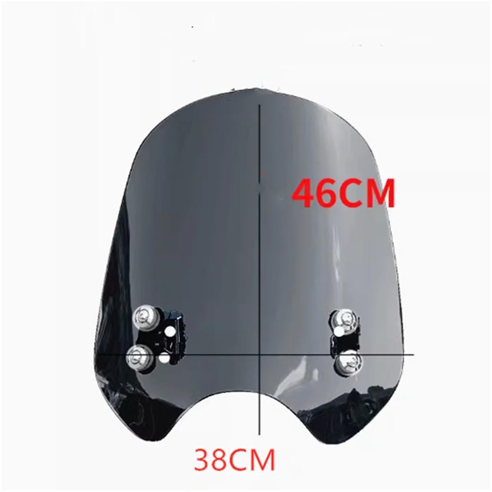 Cupolino Moto Per TRIUMPH Per Trident 660 Per TRIDENT660 Parabrezza Per Moto Parabrezza Anteriore Modificato Paravento Per Moto(46cm gray)