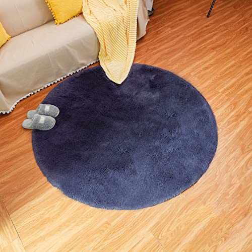 QUANHAO Alfombra de Terciopelo esponjosa súper Suave para Interiores, Linda Alfombra de Dormitorio esponjosa, Adecuada para...