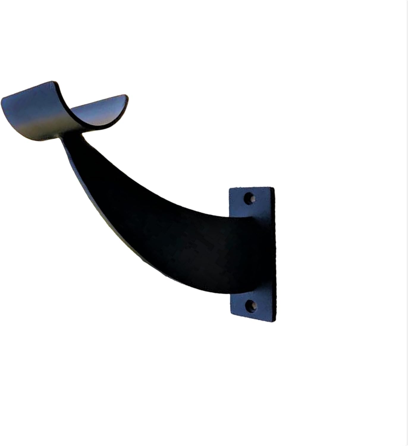 Single Ballet Open Bracket Fixed Height Wall Mount Ballet Barre 1 Bracket Bracket System for 1.5" to 2.0" Diameter for Wooden Dowels (Black)