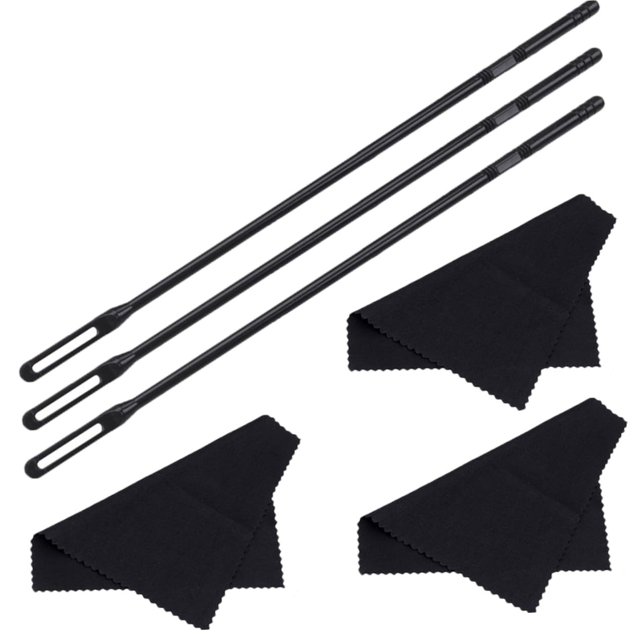 CIMAXIC Long Flute Cleaning Rod and Flute Wipe Cloth Saxophone Cleaning Supplies Kit for Flute Maintenance and Repair
