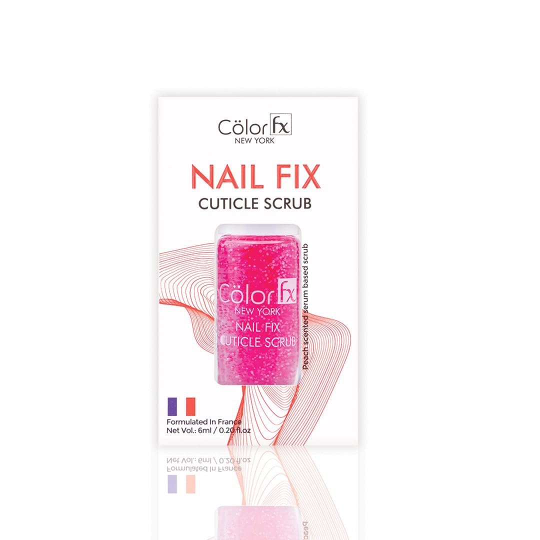 Color Fx Nail Fix Cuticle Scrub Cutter Remover & Hydration, Cleaner & Repair Growth Serum Nail Polish for Healthy Nail 6 Ml
