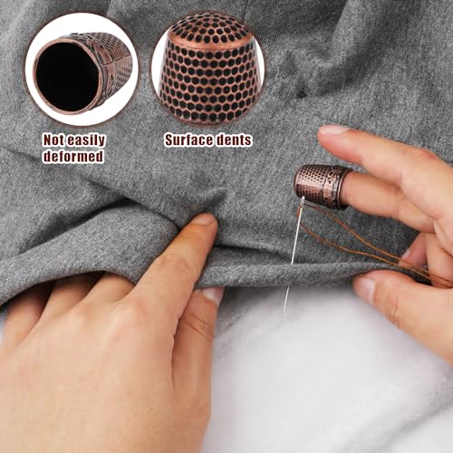 Nqeuepn 1001863 4Pcs Metal Sewing Thimbles thumb #4