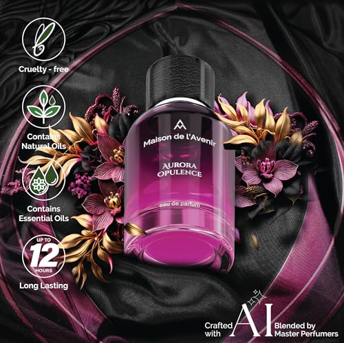 Maison de l'Avenir Aurora Opulence | Floral Woody Fragrance | Perfume for women | Natural & Essential Oils | Eau de Parfum (24 Hours) | Made in Dubai | 100ml / 3.4 fl. oz. | Perfume Gift — view 4
