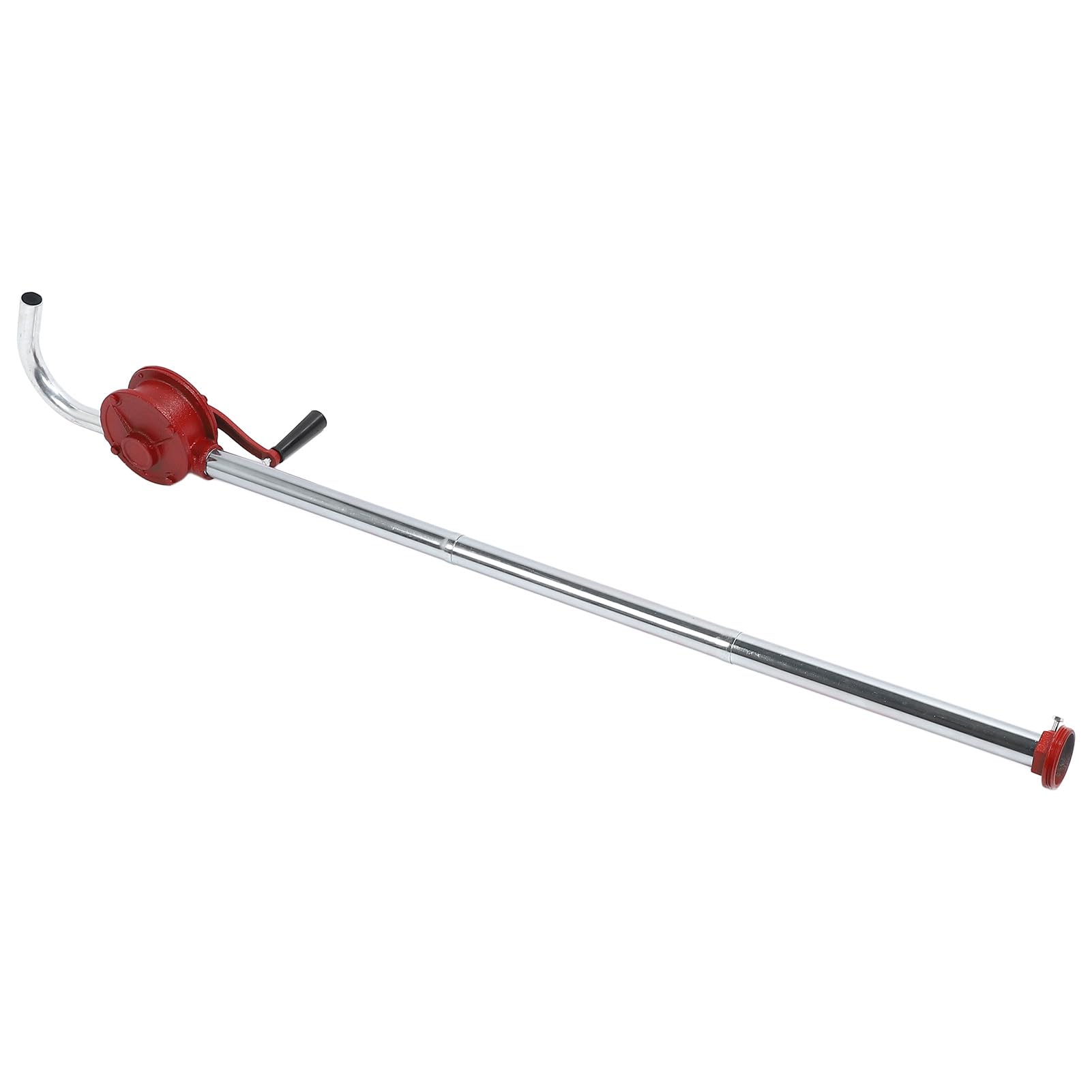 Aramox Ręczna Pompa Transferowa Żeliwna Obrotowa Ręczna Korba Pompa 50 Lmin 32 Mm Bębnowa z Zestawem Rurek 136 Cm do Przesyłu Oleju Napędowego na Budowie Pojazdów łodziowych
