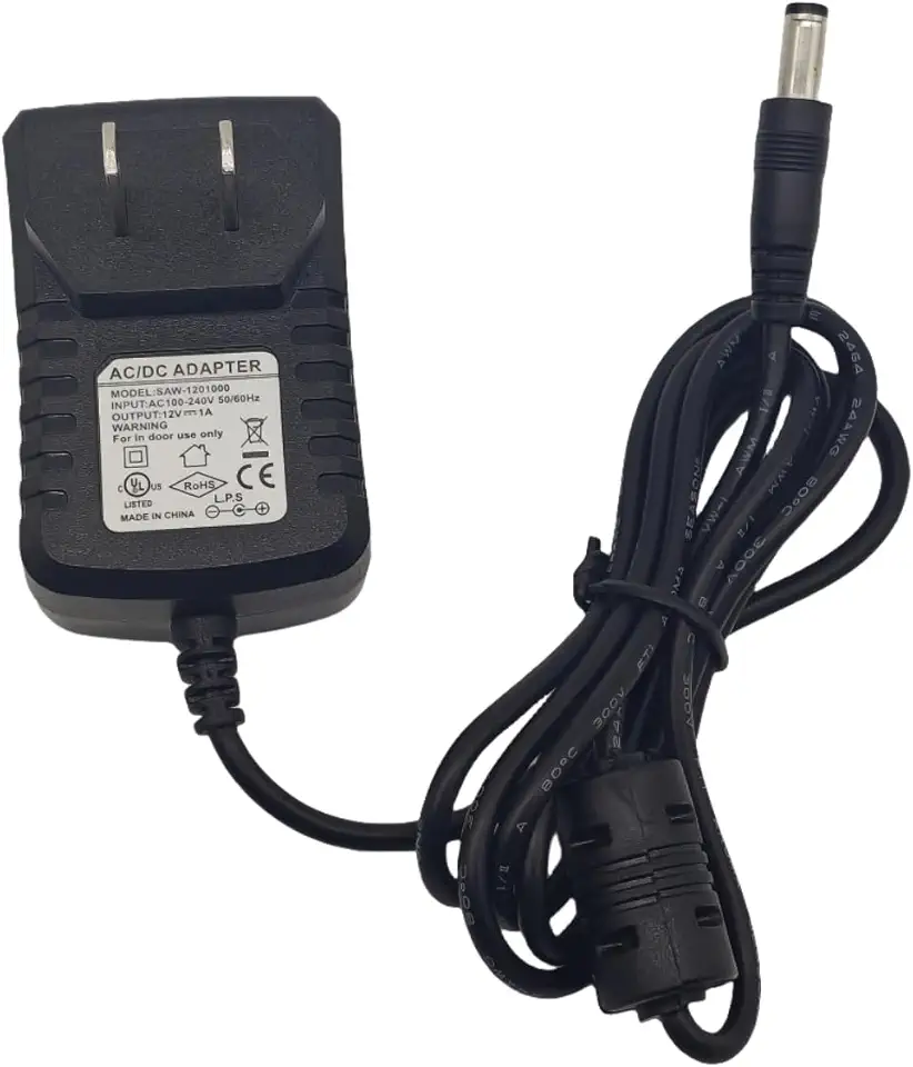 Pigtone 12V 1A Adaptador De Fonte De Alimentação Cabo Carregador Para Yamaha Psr, Ypg, Ypt, Dgx, Dd, Ez E P Piano Digital E Série De Teclado Portátil, Adaptador