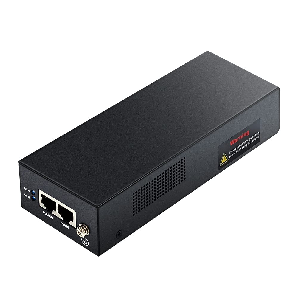 PE90-BT | Iniettore Gigabit Ultra PoE++ da 90 W, adattatore Ethernet, conforme a IEEE 802.3bt/at/af, porte RJ-45 schermate 10/100/1000Mbps, alloggiamento in metallo, Plug and Play