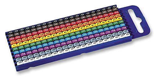 Marcador de cable CC – Caja de 1000, marcadores de alambre con clip/marcadores de alambre, cantidad x 1000 | W2-270 CC